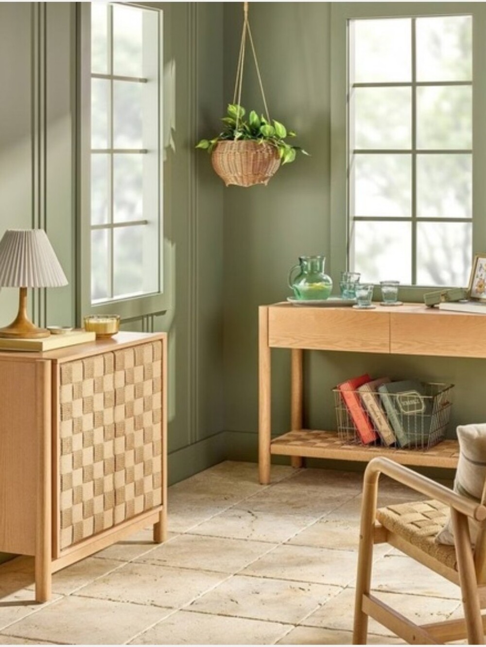 New Woven Hanging Plant Basket by Hearth & Hand™ with Magnolia Spring 2026 - Picture 2 of 8